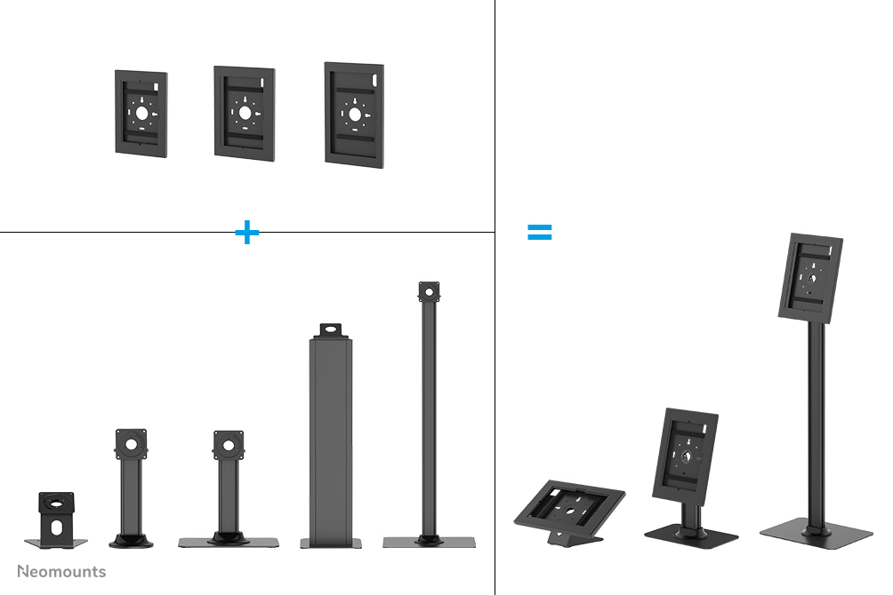 Neomounts DS15-631BL1 Tablet desk stand - max 3 kg | 6,6 lbs - lockable